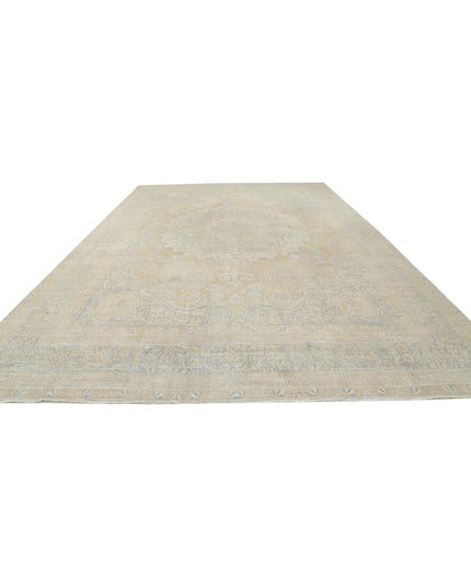 Tabriz 12' 4" X 19' 5" Hand Knotted Wool Rug 12' 4" X 19' 5" (376 X 592) / Taupe / Wool