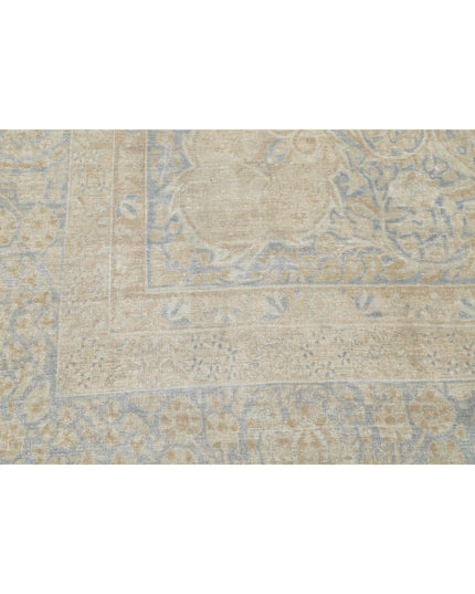 Tabriz 12' 4" X 19' 5" Hand Knotted Wool Rug 12' 4" X 19' 5" (376 X 592) / Taupe / Wool