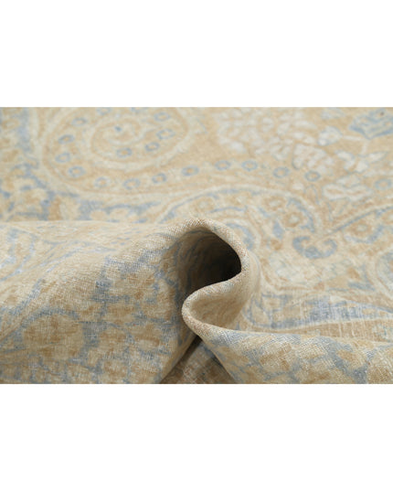 Tabriz 12' 4" X 19' 5" Hand Knotted Wool Rug 12' 4" X 19' 5" (376 X 592) / Taupe / Wool