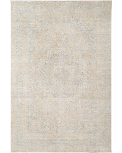 Tabriz 12' 4" X 19' 5" Hand Knotted Wool Rug 12' 4" X 19' 5" (376 X 592) / Taupe / Wool