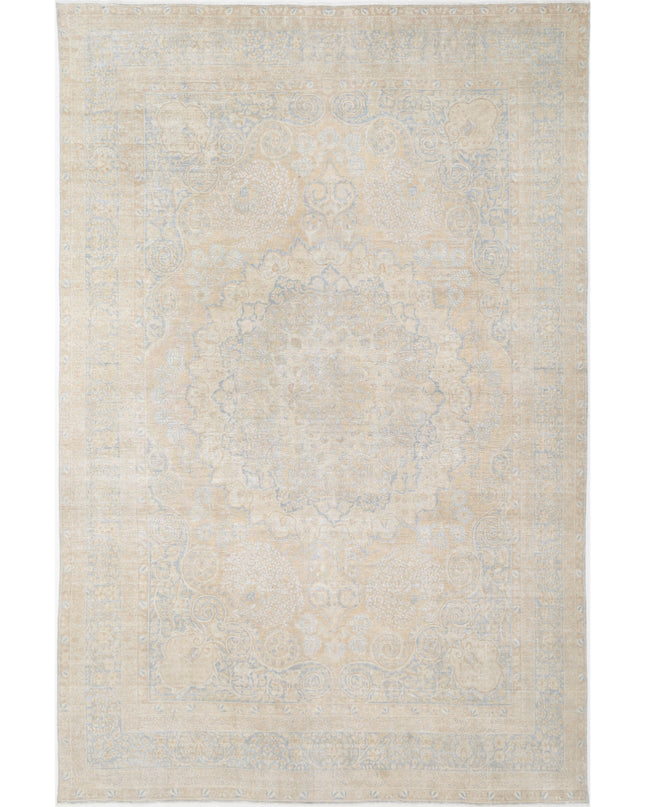 Tabriz 12' 4" X 19' 5" Hand Knotted Wool Rug 12' 4" X 19' 5" (376 X 592) / Taupe / Wool