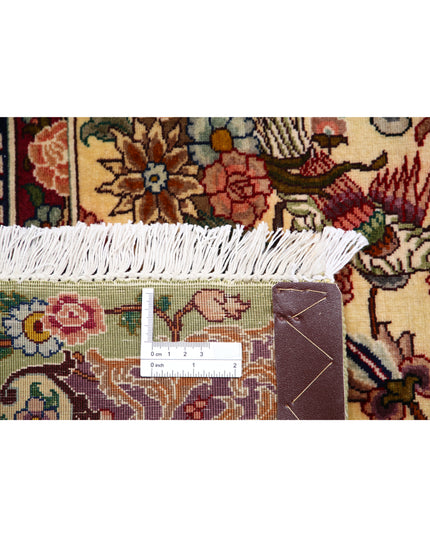 Tabriz 6' 8" X 10' 10" Hand Knotted Wool Rug 6' 8" X 10' 10" (203 X 330) / Pink / Wool
