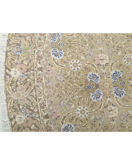 Tabriz 9' 2" X 9' 7" Hand Knotted Wool Rug 9' 2" X 9' 7" (280 X 292) / Green / Wool
