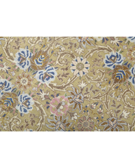 Tabriz 9' 2" X 9' 7" Hand Knotted Wool Rug 9' 2" X 9' 7" (280 X 292) / Green / Wool