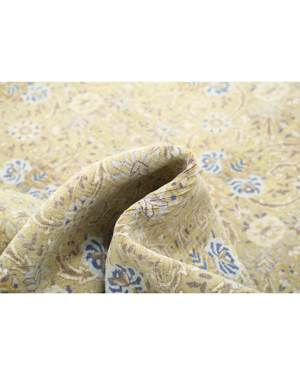 Tabriz 9' 2" X 9' 7" Hand Knotted Wool Rug 9' 2" X 9' 7" (280 X 292) / Green / Wool