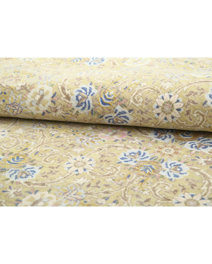 Tabriz 9' 2" X 9' 7" Hand Knotted Wool Rug 9' 2" X 9' 7" (280 X 292) / Green / Wool