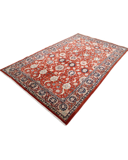 Tabriz 5' 8" X 8' 10" Hand Knotted Wool Rug 5' 8" X 8' 10" (173 X 269) / Red / Wool