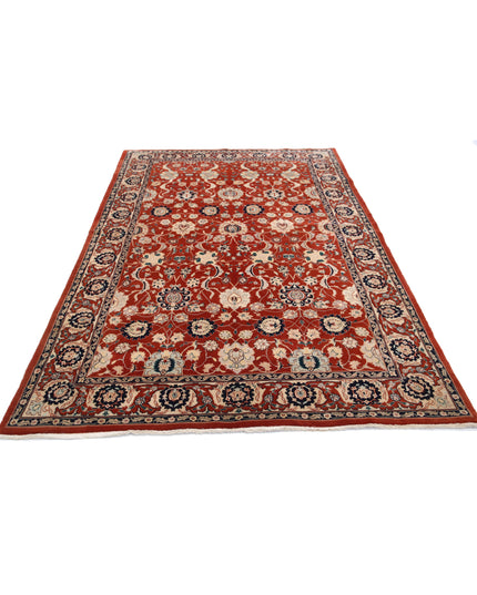 Tabriz 5' 8" X 8' 10" Hand Knotted Wool Rug 5' 8" X 8' 10" (173 X 269) / Red / Wool