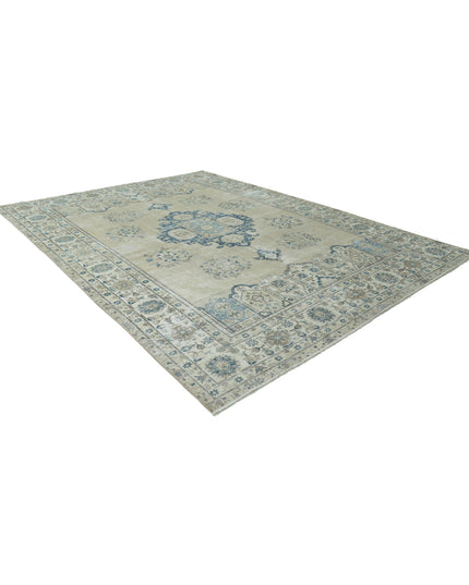 Tabriz 9' 8" X 13' 1" Hand Knotted Wool Rug 9' 8" X 13' 1" (295 X 399) / Taupe / Wool