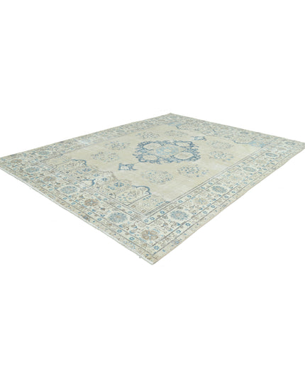 Tabriz 9' 8" X 13' 1" Hand Knotted Wool Rug 9' 8" X 13' 1" (295 X 399) / Taupe / Wool
