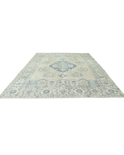 Tabriz 9' 8" X 13' 1" Hand Knotted Wool Rug 9' 8" X 13' 1" (295 X 399) / Taupe / Wool