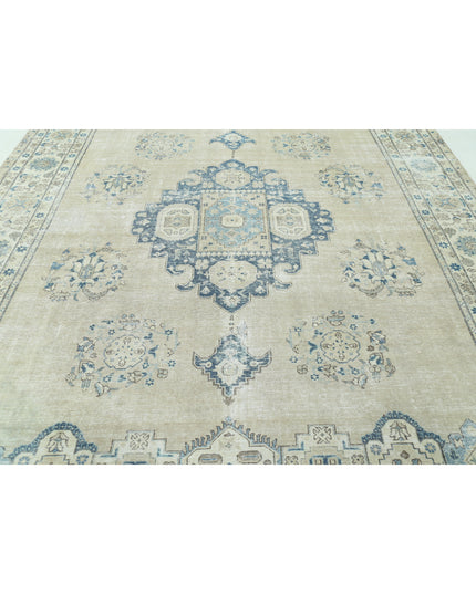 Tabriz 9' 8" X 13' 1" Hand Knotted Wool Rug 9' 8" X 13' 1" (295 X 399) / Taupe / Wool