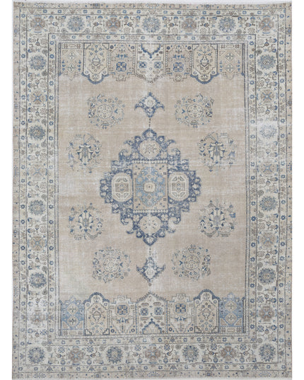 Tabriz 9' 8" X 13' 1" Hand Knotted Wool Rug 9' 8" X 13' 1" (295 X 399) / Taupe / Wool