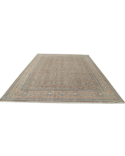 Tabriz 9' 7" X 12' 7" Hand Knotted Wool Rug 9' 7" X 12' 7" (292 X 383) / Taupe / Wool