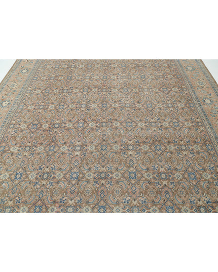 Tabriz 9' 7" X 12' 7" Hand Knotted Wool Rug 9' 7" X 12' 7" (292 X 383) / Taupe / Wool