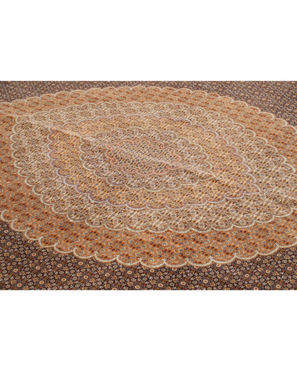 Tabriz 11' 5" X 15' 10" Hand Knotted Wool Rug 11' 5" X 15' 10" (348 X 482) / Black / Wool