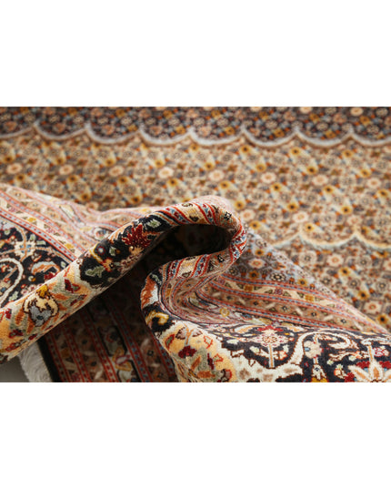 Tabriz 11' 5" X 16' 6" Hand Knotted Wool Rug 11' 5" X 16' 6" (348 X 503) / Black / Wool