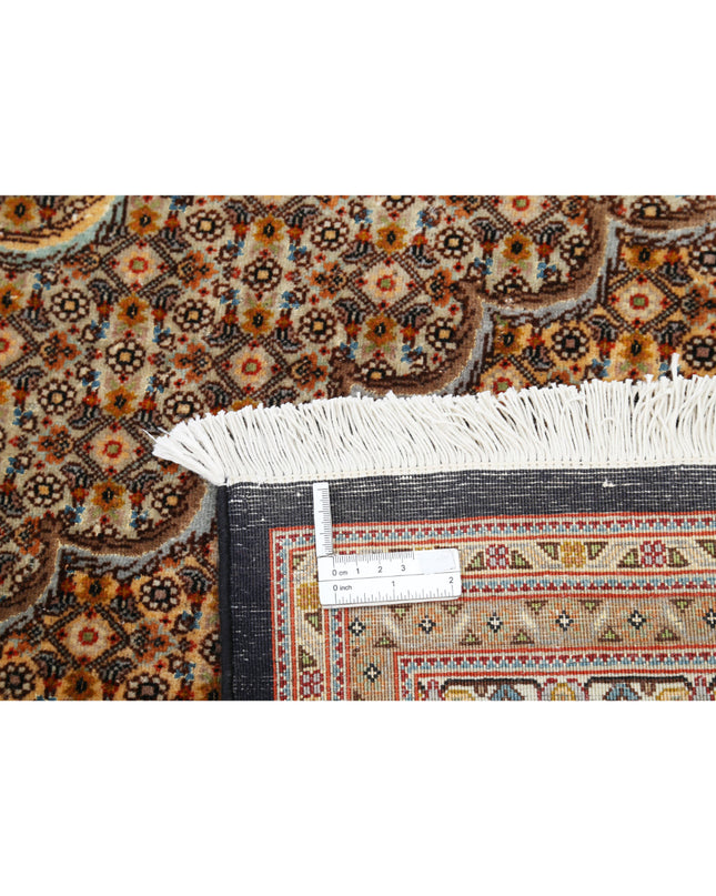 Tabriz 11' 5" X 16' 6" Hand Knotted Wool Rug 11' 5" X 16' 6" (348 X 503) / Black / Wool