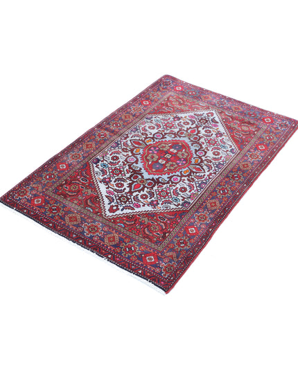 Tabriz 2' 7" X 4' 1" Hand Knotted Wool Rug 2' 7" X 4' 1" (79 X 124) / Red / Wool