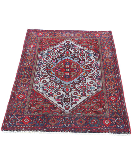 Tabriz 2' 7" X 4' 1" Hand Knotted Wool Rug 2' 7" X 4' 1" (79 X 124) / Red / Wool