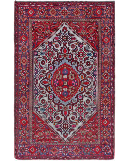 Tabriz 2' 7" X 4' 1" Hand Knotted Wool Rug 2' 7" X 4' 1" (79 X 124) / Red / Wool