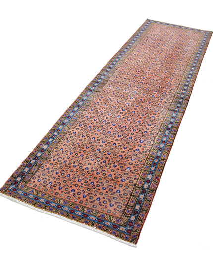 Tabriz 2' 8" X 9' 2" Hand Knotted Wool Rug 2' 8" X 9' 2" (81 X 280) / Peach / Wool