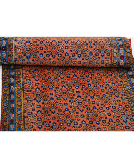 Tabriz 2' 8" X 9' 2" Hand Knotted Wool Rug 2' 8" X 9' 2" (81 X 280) / Peach / Wool