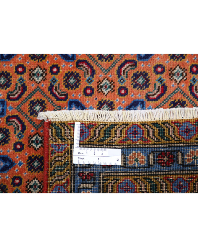 Tabriz 2' 8" X 9' 2" Hand Knotted Wool Rug 2' 8" X 9' 2" (81 X 280) / Peach / Wool