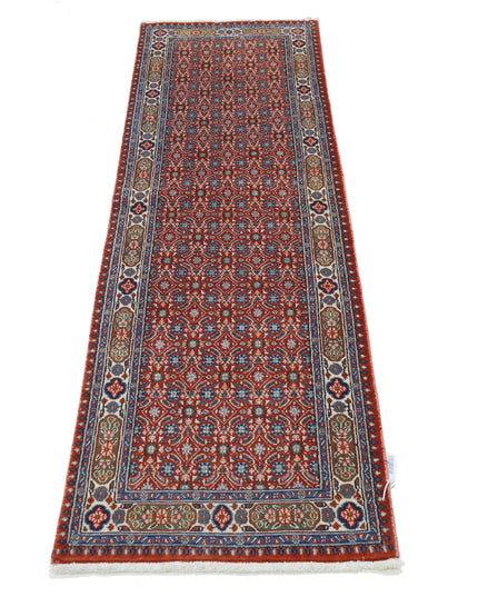 Tabriz 1' 10" X 6' 4" Hand Knotted Wool Rug 1' 10" X 6' 4" (56 X 193) / Red / Wool