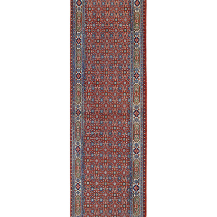 Tabriz 1' 10" X 6' 4" Hand Knotted Wool Rug 1' 10" X 6' 4" (56 X 193) / Red / Wool