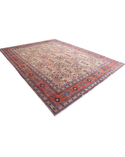 Tabriz 9' 8" X 11' 10" Hand Knotted Wool Rug 9' 8" X 11' 10" (295 X 361) / Beige / Wool