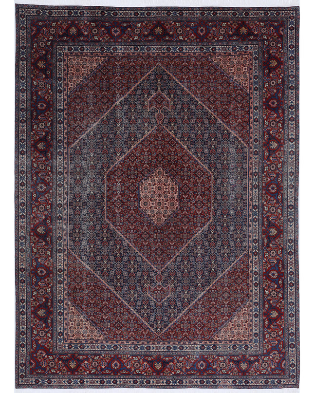 Tabriz 9' 0" X 12' 4" Hand Knotted Wool Rug 9' 0" X 12' 4" (274 X 376) / Blue / Wool