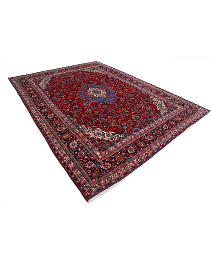 Tabriz 8' 8" X 11' 8" Hand Knotted Wool Rug 8' 8" X 11' 8" (264 X 356) / Red / Wool