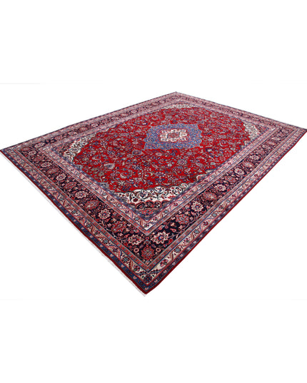 Tabriz 8' 8" X 11' 8" Hand Knotted Wool Rug 8' 8" X 11' 8" (264 X 356) / Red / Wool