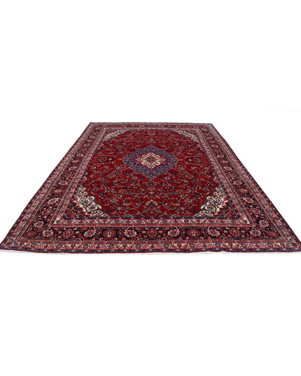 Tabriz 8' 8" X 11' 8" Hand Knotted Wool Rug 8' 8" X 11' 8" (264 X 356) / Red / Wool