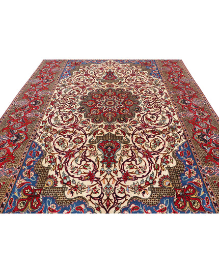 Tabriz 8' 5" X 12' 9" Hand Knotted Wool Rug 8' 5" X 12' 9" (257 X 389) / Ivory / Wool