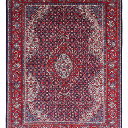 Tabriz 8' 0" X 10' 4" Hand Knotted Wool Rug 8' 0" X 10' 4" (244 X 315) / Blue / Wool