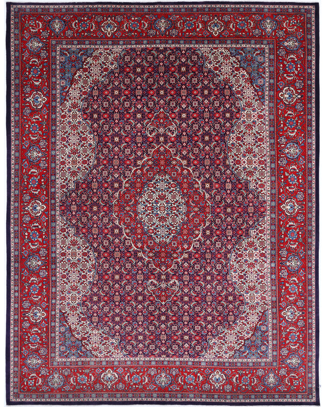 Tabriz 8' 0" X 10' 4" Hand Knotted Wool Rug 8' 0" X 10' 4" (244 X 315) / Blue / Wool