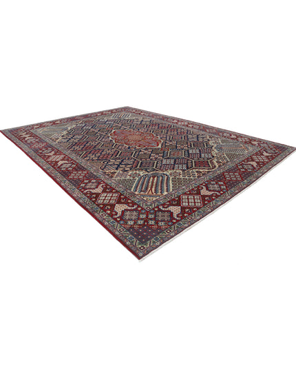 Tabriz 10' 6" X 14' 5" Hand Knotted Wool Rug 10' 6" X 14' 5" (320 X 440) / Blue / Wool