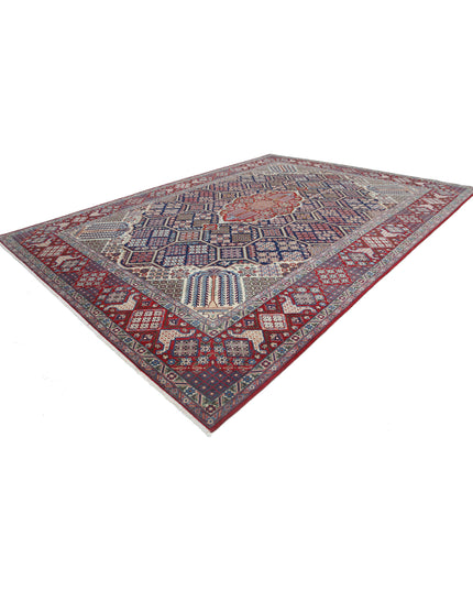 Tabriz 10' 6" X 14' 5" Hand Knotted Wool Rug 10' 6" X 14' 5" (320 X 440) / Blue / Wool