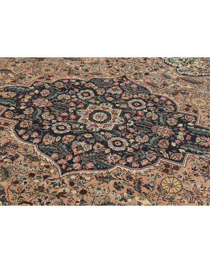 Tabriz 8' 3" X 12' 11" Hand Knotted Wool Rug 8' 3" X 12' 11" (251 X 394) / Pink / Wool