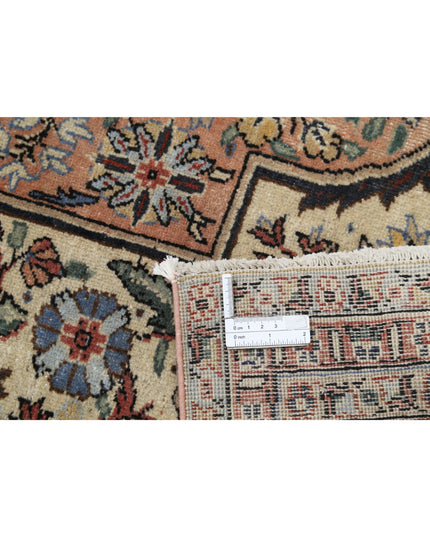 Tabriz 8' 3" X 12' 11" Hand Knotted Wool Rug 8' 3" X 12' 11" (251 X 394) / Pink / Wool