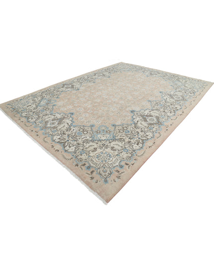 Tabriz 9' 9" X 12' 11" Hand Knotted Wool Rug 9' 9" X 12' 11" (297 X 394) / Pink / Wool