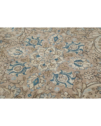 Tabriz 8' 3" X 11' 3" Hand Knotted Wool Rug 8' 3" X 11' 3" (251 X 343) / Taupe / Wool