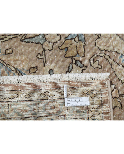Tabriz 8' 3" X 11' 3" Hand Knotted Wool Rug 8' 3" X 11' 3" (251 X 343) / Taupe / Wool