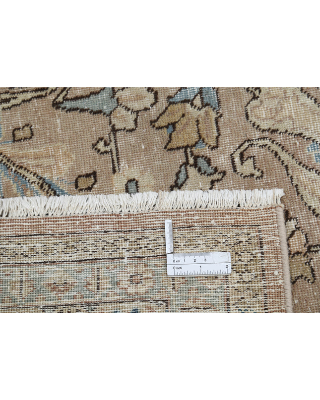 Tabriz 8' 3" X 11' 3" Hand Knotted Wool Rug 8' 3" X 11' 3" (251 X 343) / Taupe / Wool