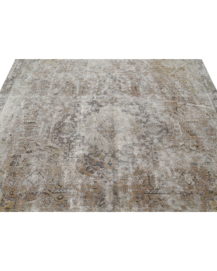 Tabriz 6' 11" X 10' 1" Hand Knotted Wool Rug 6' 11" X 10' 1" (211 X 307) / Ivory / Wool