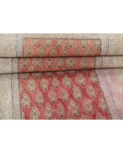 Tabriz 3' 2" X 13' 0" Hand Knotted Wool Rug 3' 2" X 13' 0" (97 X 396) / Red / Wool