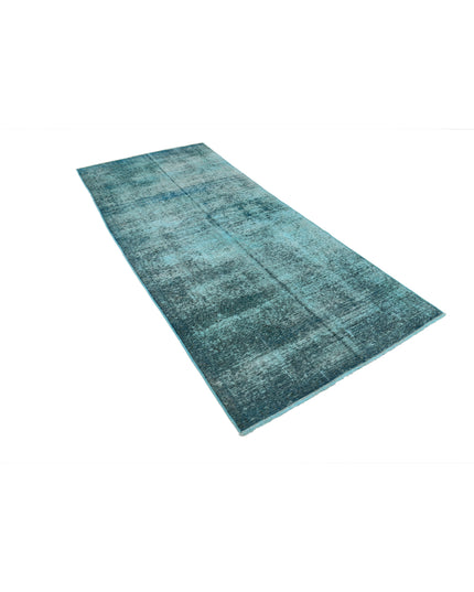 Tabriz 4' 0" X 9' 6" Hand Knotted Wool Rug 4' 0" X 9' 6" (122 X 290) / Teal / Wool