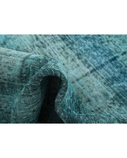 Tabriz 4' 0" X 9' 6" Hand Knotted Wool Rug 4' 0" X 9' 6" (122 X 290) / Teal / Wool